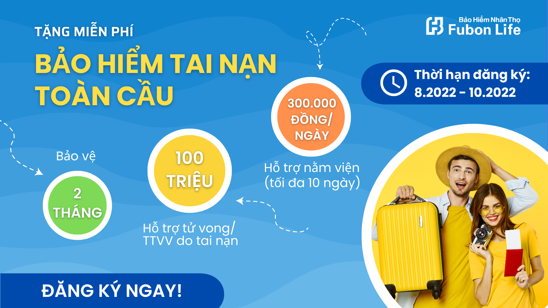 Chương trình Khuyến mãi Tặng miễn phí Bảo hiểm Tai nạn Toàn cầu