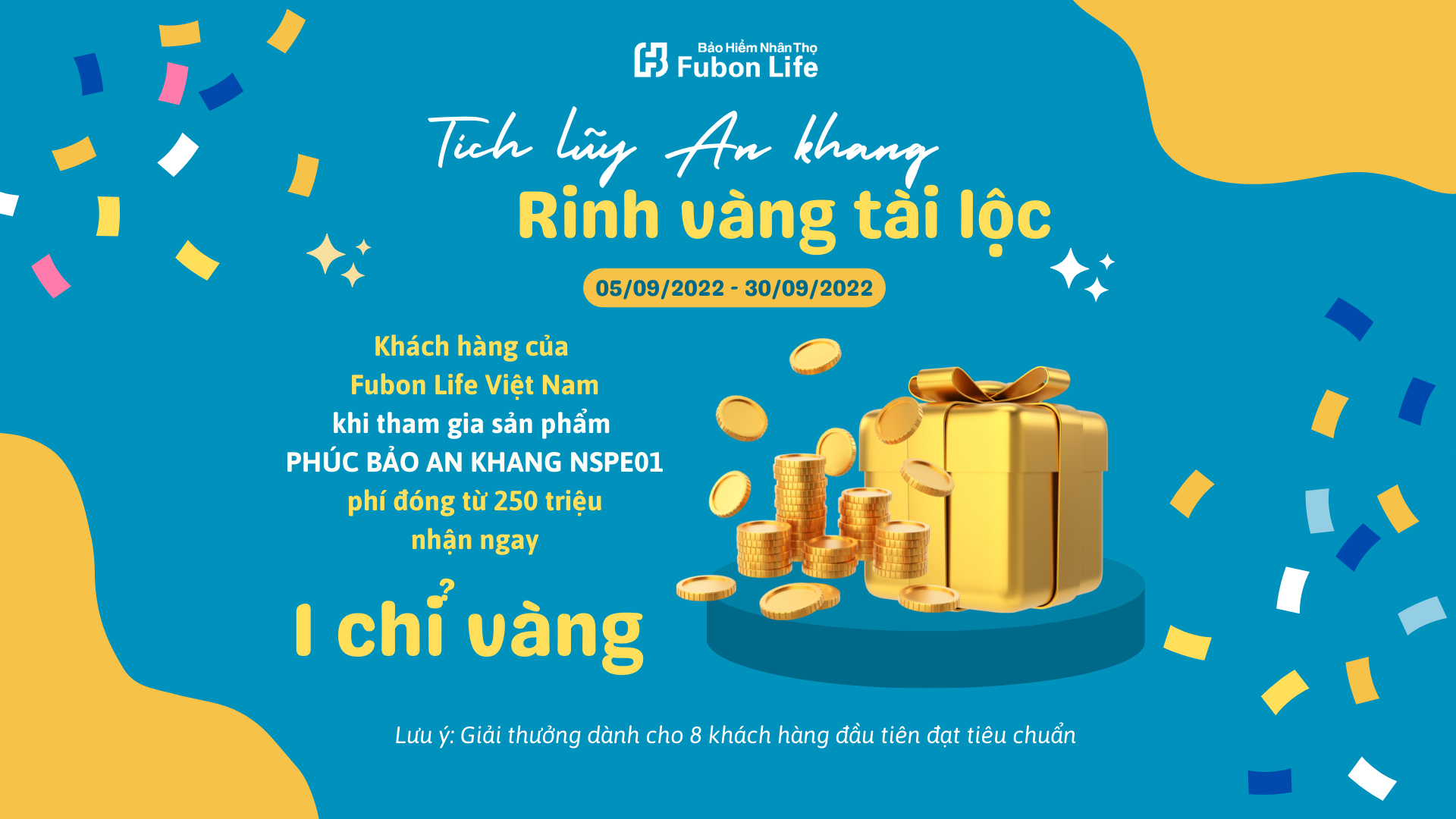 Chương trình “Tích lũy An Khang, rinh vàng Tài Lộc” dành cho khách hàng của Fubon Life Việt Nam