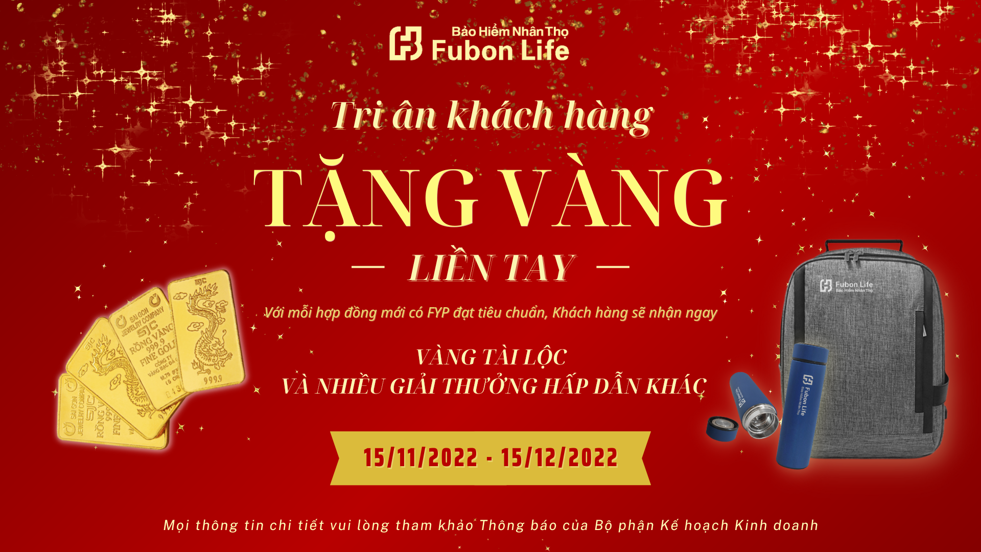 Chương trình Tri ân khách hàng, Tặng vàng liền tay