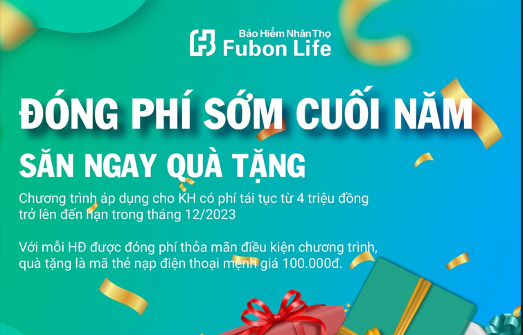 Chương trình khuyến mại “Đóng phí sớm cuối năm, săn ngay quà tặng”