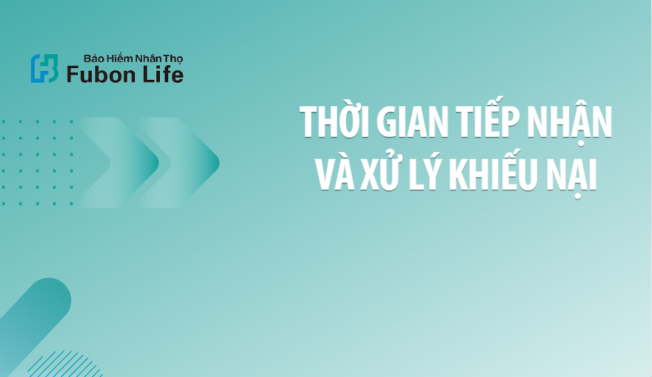Thời gian tiếp nhận và xử lý khiếu nại Khách hàng